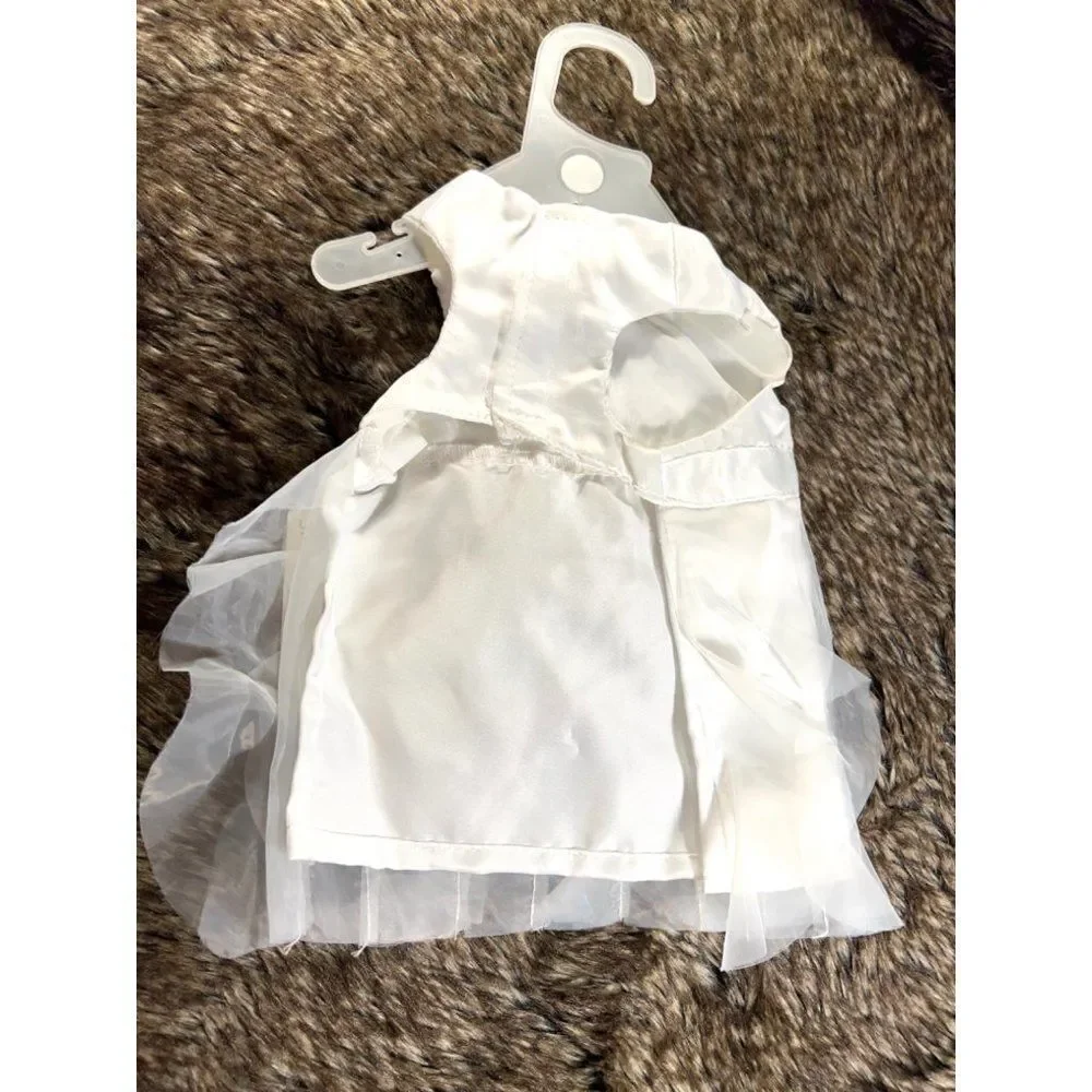 XS White Wedding Dress & Veil‎ Set NWT (Orig. $15)